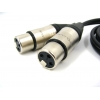 Аудио кабель 2 x XLR мама - 2 x RCA стерео (C121)