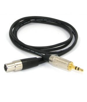 Аудио кабель mini XLR (F) - mini Jack 3.5 симметричный